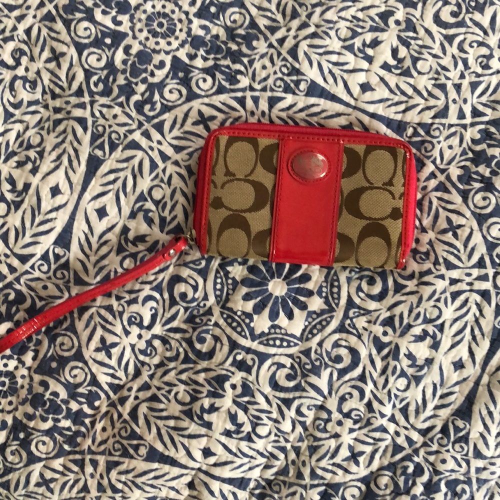 Coach mini wristlet